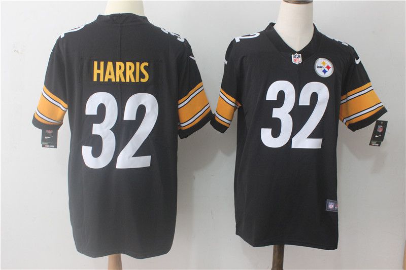 Men Pittsburgh Steelers 32 Harris Black Nike Vapor Untouchable Limited NFL Jerseys